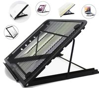 Metal Mesh Stand for A4 LED Light Tracer Pad, Ventible Metal Holder for Laptop, Tablet, Animation Art Sketching Drawing Tracing LED Light Box Board, Books Holder, Diamond Painting Light Pad etc