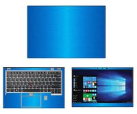 Decalrus - Protective Decal for Lenovo ThinkPad X1 Carbon (5th Gen.) (14" Screen) Laptop LITE Blue Texture Brushed Aluminum Skin case Cover wrap BAlenovoTnkPadX1carbon5LiteBlue
