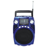 SuperSonic Bluetooth Portable 4 Band Radio, Blue  (SC-1390BT)