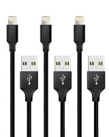 Pantom 6.6-Feet Charging and Data Cables Compatible with Xs/Xs Max/Xr/X/8/8 Plus/7/7 Plus/6s/6s Plus/5c/5se/5s/iPad Air/iPad Mini/iPod Touch [3-Packs]