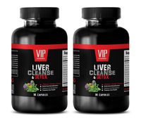 Liver Support Milk Thistle - Liver Cleanse & Detox - Promotes Liver Health - Dandelion Root Extract Capsules - 2 Bottles 180 Capsules