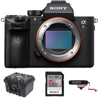 Sony a7R III 42.4MP Full-Frame Mirrorless Interchangeable-Lens Camera 128GB VideoMicGo Bundle