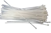 NiftyPlaza 18 Inch Cable Zip Ties, 200 Pack, 75 lb Tensile Strength, Professional Grade UV Weather Resistant - HEAVY DUTY (200 Natural/Clear Cable Ties)