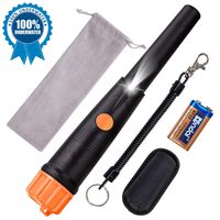 SUNPOW Metal Detector Pinpointer IP68 Water Resistant Handheld Pin Pointer Wand with Belt Holster Treasure Hunting Tool Accessories, Buzzer Vibration Sound (Three Mode)