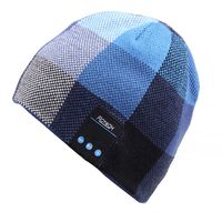 Mydeal Men Women Bluetooth Beanie Hat Cap with Stereo Speaker Headphones, Microphone, Hands Free and Rechargeable Battery for Outdoor Sports Skiing Snowboard Skating Jogging,Christmas Gifts - Blue