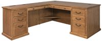 Martin Furniture Huntington Oxford Office Left L-Shaped Desk, Wheat Finish