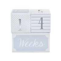 Baby Aspen My First Milestone Prince Age Blocks, Baby Picture Props for Photo Sharing The First Year, Nursery Decor