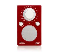 Tivoli Audio PALBTGR PAL BT - Bluetooth Portable AM/FM Radio (High Gloss Red/White)