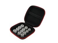 Zotech 12Pcs Replacement Earbuds Eartips Earbud Ear Tips Ear buds Eargels Earpads for Powerbeats 1, 2 &3 Wireless Earphones with Carrying Case (Grey)