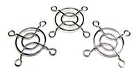 3pc. 40mm Chrome Wire Grills for use as Sound Hole Covers, Speaker Covers & Computer Cases
