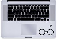 Harry - Potter - Glasses - Trackpad - Macbook - Decal - Keyboard