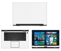 decalrus - Protective Decal for Dell XPS 9575 (15.6" Screen) Laptop White Carbon Fiber Skin case Cover wrap CFdellXPS15_9575White