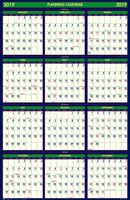 House of Doolittle 2018 - 2019 Four Seasons Wall Calendar, Reversible, 24 x 37 Inches, January - June (HOD390-19)