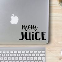 Kate KLC Mom Juice Decal - Wine Decal - Wine Sticker - MacBook Decal - Laptop Decal - Computer Decal - Car Decal - Yeti Decal - MacBook Sticker and Stick