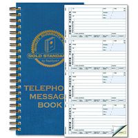 Rediform Gold Standard Telephone Message Book, 2.75 x 5 inches, 4 per Page, 600 Messages (50079)