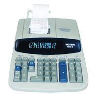 Victor 1560-6 12 Digit Heavy Duty Commercial Printing Calculator with Large Display and Loan Wizard