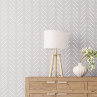 Herringbone Simple Large Wall Stencil For Painting - Xl 24"x 40" - Diy Geometric All Over Paint Stencils For Walls, Herringbone wall stencil