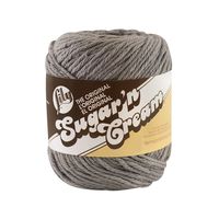 Lily Sugar 'N Cream  The Original Solid Yarn - (4) Medium Gauge 100% Cotton - 2.5 oz -  Overcast  -  Machine Wash & Dry