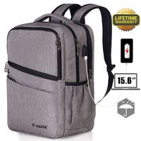 Business Laptop Backpack Womens Mens College School Travel Work Backpack Grey
