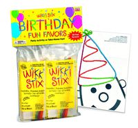 WikkiStix 108 Birthday Fun Favors, Pack of 20 Molding & Sculpting Sticks
