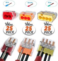 Ideal in-Sure 2-Port x25, 3-Port x25, 4-Port x25, Non-Twist Connector for Solid, Stranded, and Tin Bonded Wire