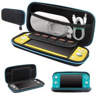 Uxinuo for Nintendo Switch Lite Carrying Case, Protective Hard Shell Travel Carrying Case Pouch for Nintendo Switch Lite with 8 Games Cartridges