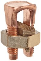 Morris Products 90324 Split Bolt Connector, Used With Copper Conductors, 2/0 AWG, 2/0 - 2/0 Max Run To Max Tap, 1 - 14 Min Run To Min Tap, 2/0 - 14 Max Run To Min Tap, 2 - 2 Min Equal Tap and Run, 385inlb Toque