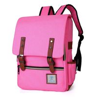 Vintage Laptop Backpack, Business Backpack, College Backpack, School Bag Fits 15-inch Laptop, Slim Unisex Backpack. Great Backpack for Teachers, Students, Traveling (Rose Pink)