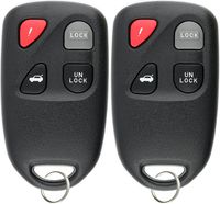 KeylessOption Keyless Entry Remote Control Car Key Fob for KPU41805 Model 41805 Mazda 6 (Pack of 2)