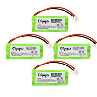 4 Pack Replacement Battery for AT&T CL82413 Cordless Phone (800mAh, 2.4V, NI-MH)