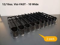 Display Technologies, LLC 12/16oz. Visi-FAST Pusher Glide - 2 Pack