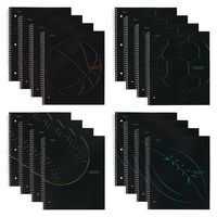 Five Star Spiral Notebooks, 1 Subject, College Ruled Paper, 100 Sheets, 11" x 8-1/2", Sports, 12 Pack (38207)