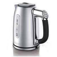 KRUPS BW710D51 Cool-touch Stainless Steel Double Wall Electric Kettle with Adjustable Temperature, 1.7-Liter, Silver