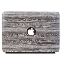 MacBook Pro 15 Inch Case with Retina Display (NO CD-ROM Drive), YMIX [Wood Grain] Folio Protective Case Smooth Hard Plastic Shell Rubberized Case Cover for Model A1398 (WG G)