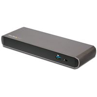 StarTech.com Dual 4K Thunderbolt 3 Docking Station - Windows & Mac - 15W Power Delivery DisplayPort & TB3 Laptop Dock (TB3DKDPMAW)