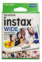 Fujifilm instax Wide Instant Film, 20 Exposures, White, New Packaging