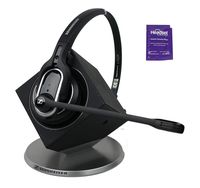 Sennheiser DW Pro 1 Wireless Headset Bundled with Headset Advisor Wipe (Renewed)