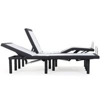 Cal King Split Adjustable Bed Base with Wireless Remote Head and Foot Incline and No Tools Required Assembly Includes Both Left and Right Sides