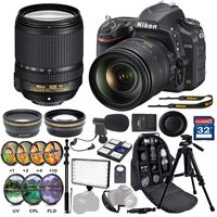 Nikon D750 24.3MP Digital SLR Camera with Nikon AF-S DX NIKKOR 18-140mm f/3.5-5.6G ED Vibration Reduction Zoom Lens Professional Accessory Package