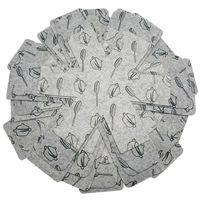 Hulless Pot & Pan Protectors 12 Pcs Pots and Pans Dividers Pad to Prevent Scratching, Anti-Slip Pans Separator, for Protecting and Separating Pots and Pans, Size 15"/14"/10" Diameter.