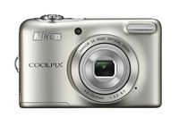 Nikon digital camera COOLPIX L32 Silver 5x optical zoom 20.05 million pixels battery type L32SL [International Version, No Warranty]