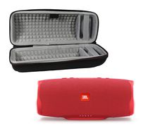 JBL Charge 4 Waterproof Wireless Bluetooth Speaker Bundle with Portable Hard Case - Red