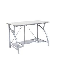 Origami Foldable Computer Desk, Silver