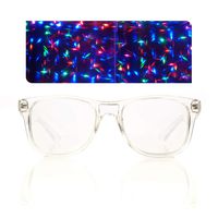 Transparent Starburst Diffraction Glasses - for Raves, Festivals & More