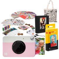 Kodak PRINTOMATIC Instant Print Camera (Pink) Deluxe Bundle