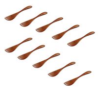 M2cbridge Natural Wooden Butter Bagels Cheese Knife Jelly Spreader, Set of 10