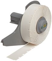 Brady M71C-475-412 0.475" Width x 50' Height White Color B-412 Polypropylene Tag For BMP71 Printers