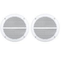 Enrock EM602W Marine Dual Weather Resistant Full Range Speaker 250 Watts Peak Pack of 2 2 Speaker
