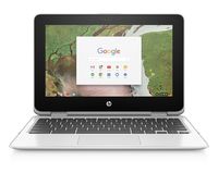 HP Chromebook x360 11-inch Laptop with 360-degree Hinge, Intel Celeron N3350 Processor, 4 GB RAM, 64 GB eMMC Storage, Chrome OS (11-ae120nr, Snow White)