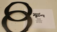 Sound Mekanix PVC Plastic Speaker/Spacer Rings, 5x7 / 6x8 to 6.5" Large 6mm One Pair